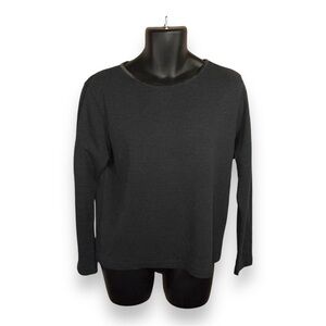 VINTAGE 90’s ERA NEWTON TRADING LONG SLEEVE DARK GREY MENS ROUND NECKLINE